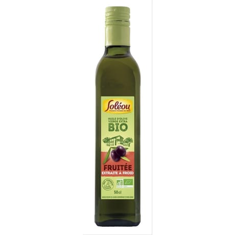 Soleou huile d'olive vierge extra biologique fruitée 50cl