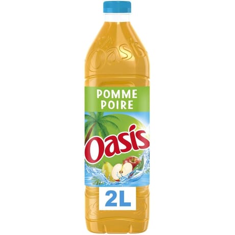 Oasis pomme poire bouteille 2l