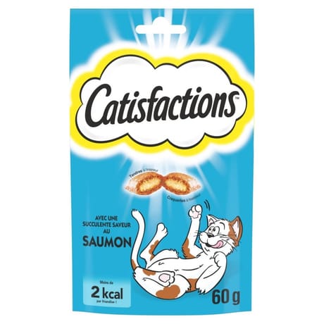 Catisfactions friandises pour chat au saumon 60g