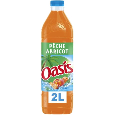 Oasis pêche abricot bouteille 2l