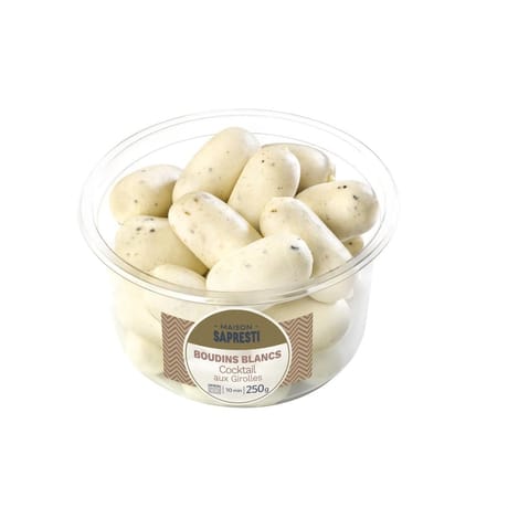 Boudin blanc cocktail girolles 250g sapresti