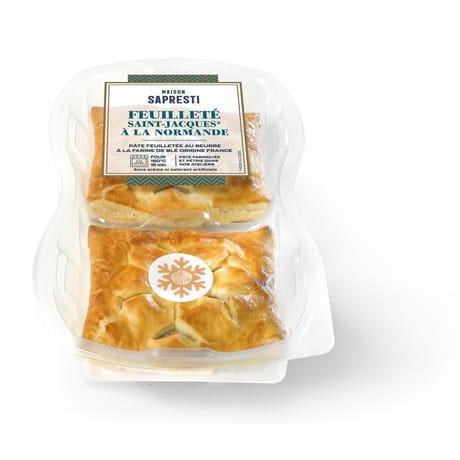 Feuilleté saint-jacques à la normande 110g x2