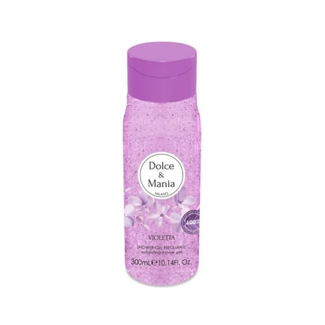 Dolce & mania gel douche gommant senteur violette 300ml