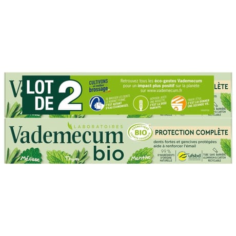 Vademecum dentifrice bio protion complete 2x75ml