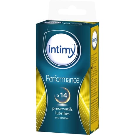 Intimy préservatifs performance lubrifiés x14