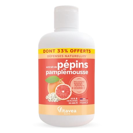 Vitavea extrait de pépins de pamplemousse 300ml  dont 100ml offert
