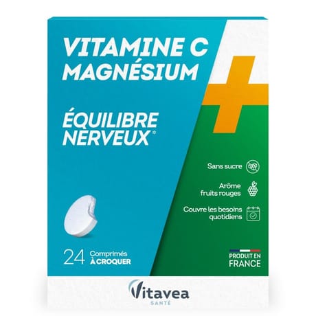 Nutrisanté vitamine C + magnésium  comprimés x24