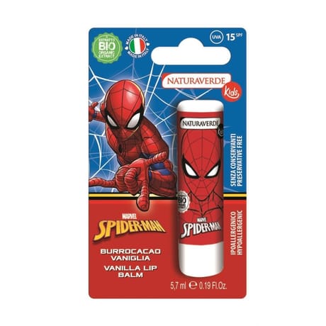 Naturaverde Kids Spiderman baume à lèvre 5.7gr SPF15