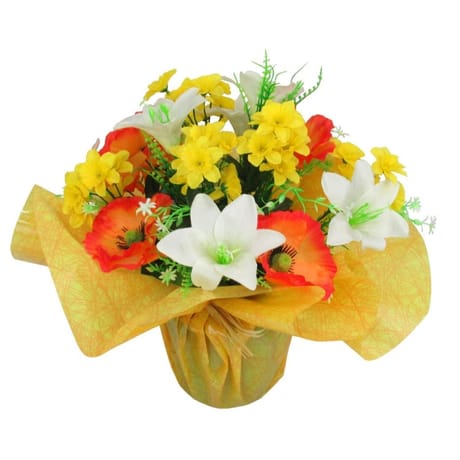 Bouquet bulle pavot nacisse lus