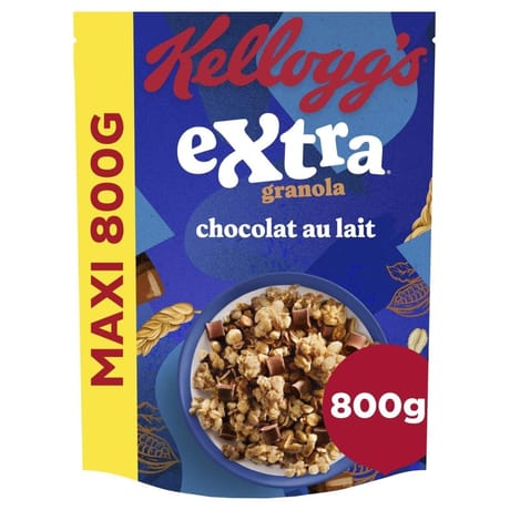 Kellogg's céréales extra chocolat au lait - 800g