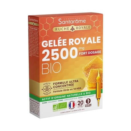 Santarome gelee royale 2500 mg ampoules x20