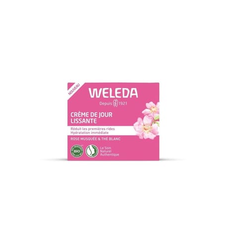 Weleda crème de jour lissante rose musquée & thé blanc 40 ml