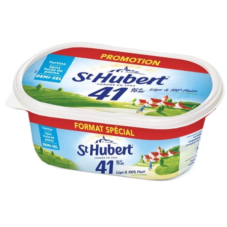 St Hubert 41 sans huile de palme demi sel 565g format spécial