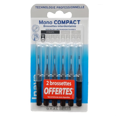 Inava brossettes noir mono compact x6