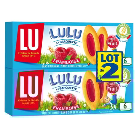 Lu barquette framboise 2x120g