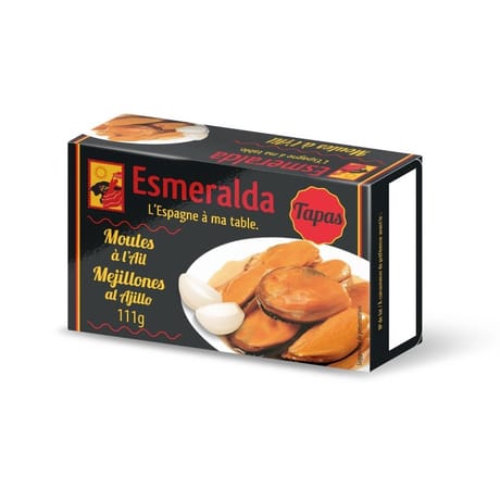 Esmeralda moules à l'ail 111g