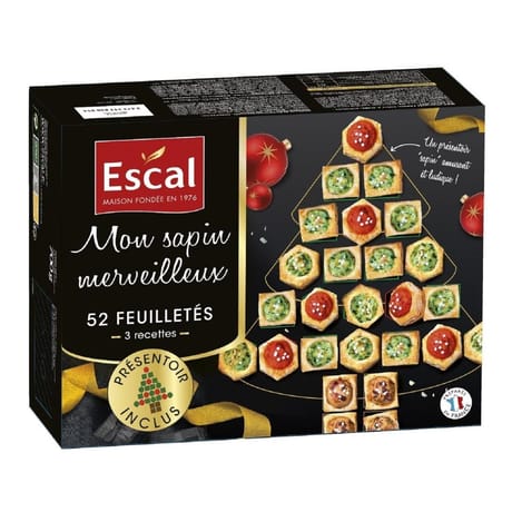 Escal coffret 52 apéritifs "mon sapin merveilleux" 680g