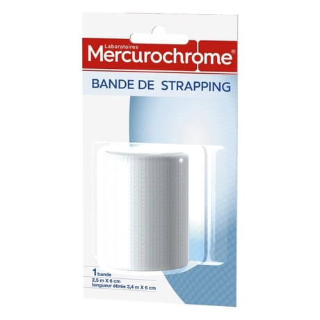 Mercurochrome bande de strapping 2,5m x 6cm