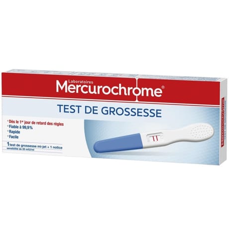 Mercurochrome test de grossesse