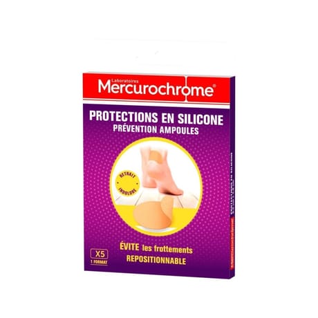 Protection silicone prévention anti-ampoules x5