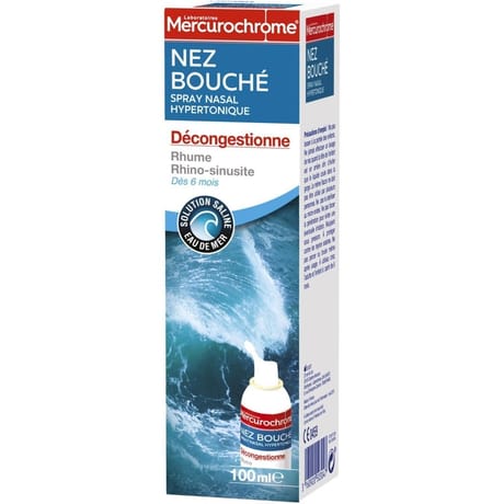 Mercurochrome spray nez bouché décongestionne 100ml