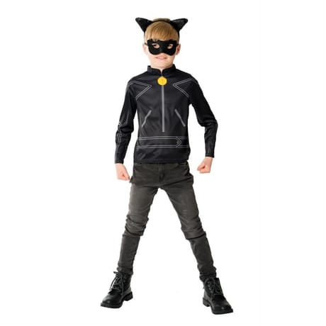 Top + masque chat noir