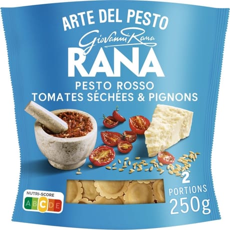 Rana pâtes fraîches girasoli pesto rosso tomates séchées et pignons 250g