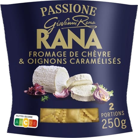 Rana pâtes fraîches girasoli fromage de chèvre et oignons de Tropéa caramélisés 250g