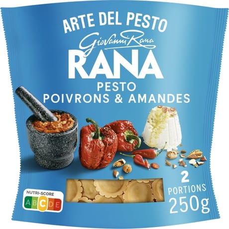 Rana pâtes fraîches girasoli pesto poivrons rouges et amandes 250g