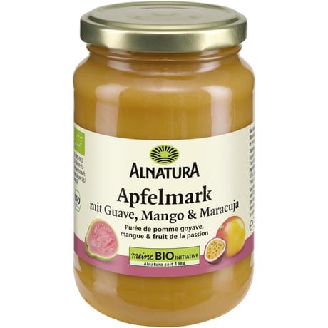 Alnatura purée de pomme goyave mangue passion bio 360g