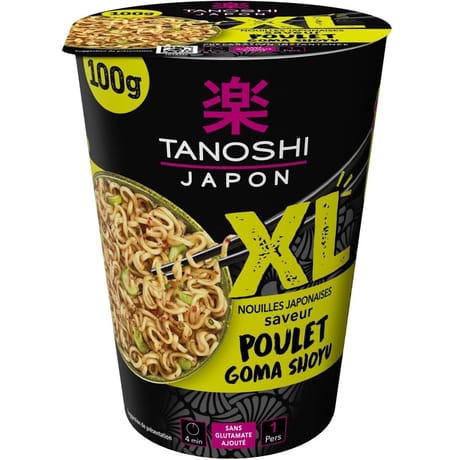 Tanoshi cup nouilles poulet goma shoyu 100g