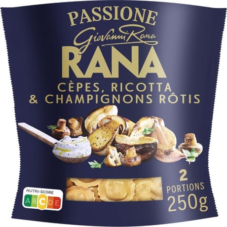 Rana pâtes fraîches girasoli cèpes, champignons rôtis et ricotta 250g