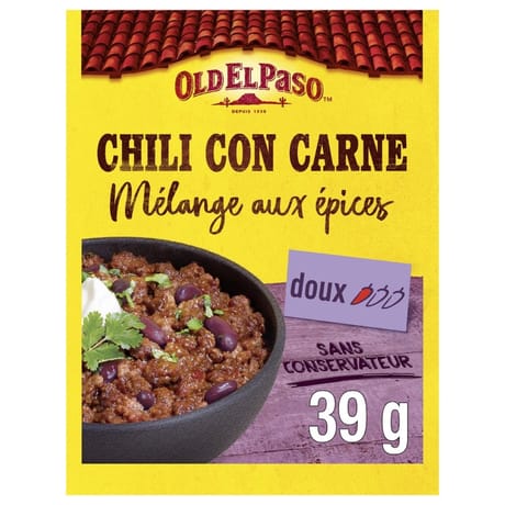 Old el paso mélange d'épices pour chili 39g