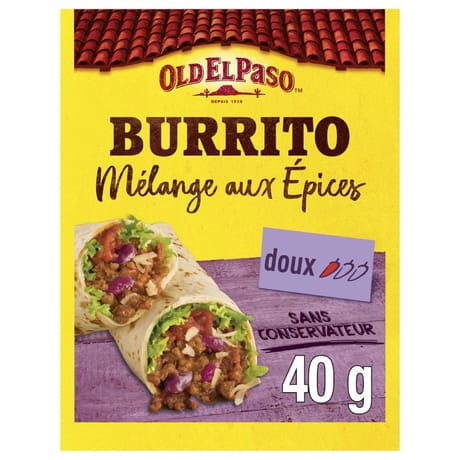 Old el paso épices pour burrito 40g