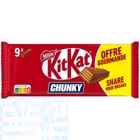 Kitkat chunky barre au chocolat au lait 9x40g - 360g