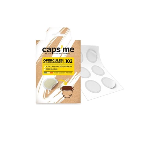 Caps me opercules en papier compostable x102 - 31g