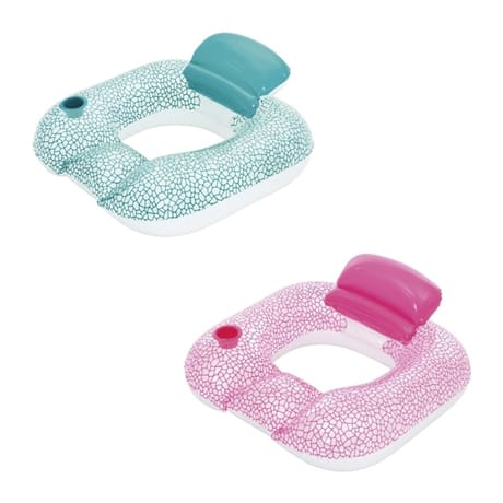 Fauteuil gonflable de piscine lounge avec dossier 102x94cm