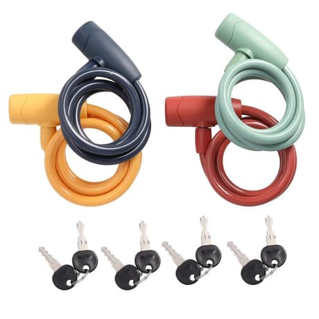 Lot de 2 antivols spirale à clé diam 10m