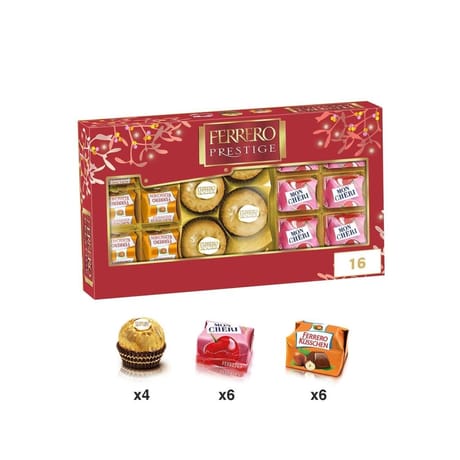 Ferrero prestige assortiment de chocolats 16 bouchées 166g