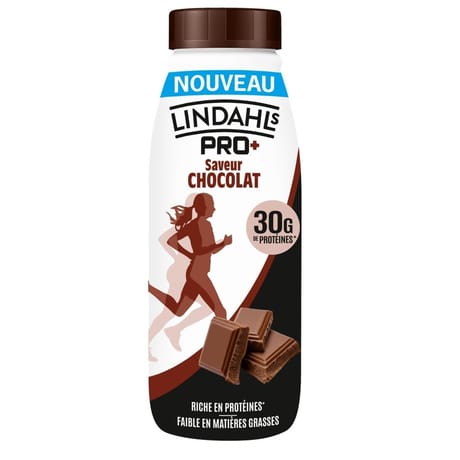 Lindahls boisson lactée protéinée chocolat uht bouteille 500ml