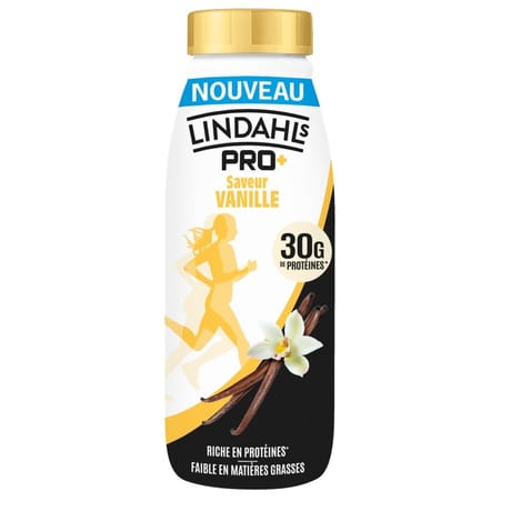 Lindahls boisson lactée sans lactose protéinée vanille uht bouteille