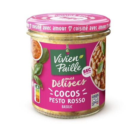 Vivien paille les delicieuses coco pesto rosso bocal 300g