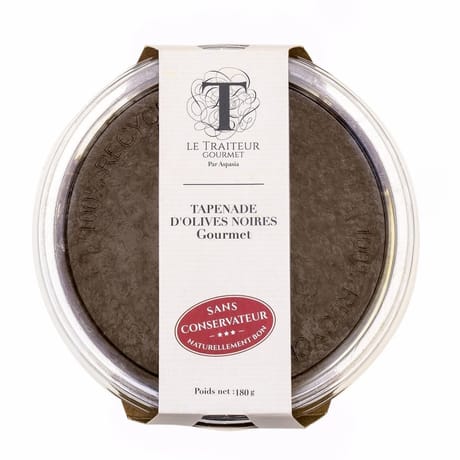 Tapenades olives noires sans conservateur 180g