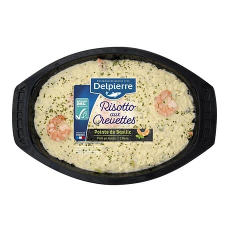 Risotto aux crevette parmesan basilic 500g