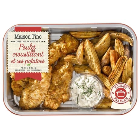 Poulet croustillants potatoes 600g Maison tino