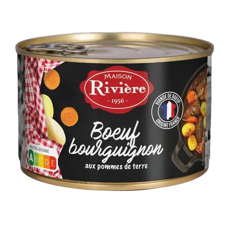 Maison riviere boeuf bourguignon 400g