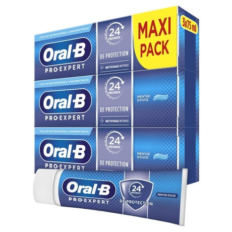 Oral-b pro-expert dentifrice nettoyage intense 3x75ml