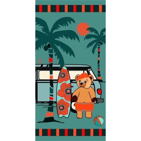 Drap de plage microfibre 70x140cm 250 g/m surfista