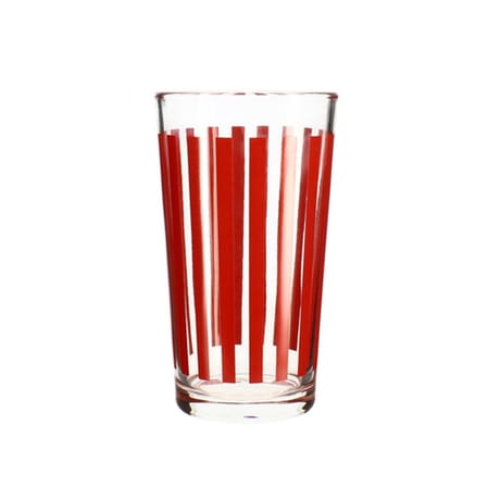Lot 3 gobelets parasol 34cl en verre couleur rouge