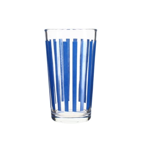 Lot 3 gobelets parasol 34cl en verre couleur bleu
